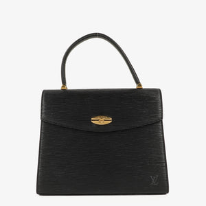 Louis Vuitton Malesherbes Black Epi Leather Handbag