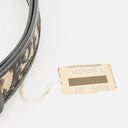 Dior Navy/Beige Oblique Jacquard Canvas And Leather 25 mm Belt 75