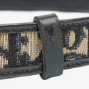 Dior Navy/Beige Oblique Jacquard Canvas And Leather 25 mm Belt 75