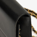 Chanel Black Leather Single Flap Bag