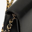 Chanel Black Leather Single Flap Bag