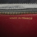 Chanel CC Black Leather Wristlet Bag 24K Gold Hardware