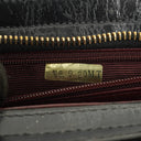 Chanel CC Black Leather Wristlet Bag 24K Gold Hardware