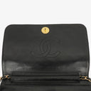 Chanel Classic Full Flap Bag Black Quilted Leather 24K Gold-Plated Hardware