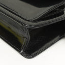 Chanel CC Black Leather Wristlet Bag 24K Gold Hardware