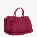 Miu Miu Matelasse Rubino Leather Tote Bag