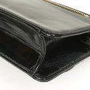 Chanel CC Black Leather Wristlet Bag 24K Gold Hardware