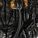 Miu Miu Matelasse Patent Leather Tote Bag