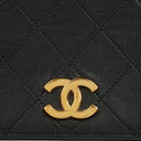 Chanel Classic Full Flap Bag Black Quilted Leather 24K Gold-Plated Hardware