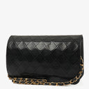 Chanel Classic Full Flap Bag Black Quilted Leather 24K Gold-Plated Hardware