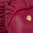 Miu Miu Matelasse Rubino Leather Tote Bag