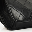 Chanel Classic Full Flap Bag Black Quilted Leather 24K Gold-Plated Hardware