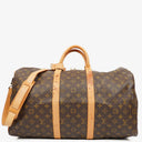 Louis Vuitton Keepall 50 Bandouliere Monogram Canvas Travel Bag