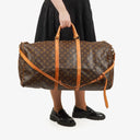 Sac de voyage Louis Vuitton Keepall 60 en toile Monogram