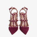 Valentino Rockstud Suede T-Strap Heels