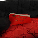Christian Large Dior Lady Dior Black Nylon Cannage Bag