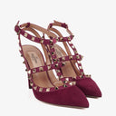 Valentino Rockstud Suede T-Strap Heels