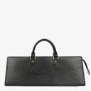 Louis Vuitton Black EPI Leather Sac Triangle Bag
