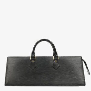 Louis Vuitton Black EPI Leather Sac Triangle Bag