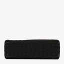Christian Large Dior Lady Dior Black Nylon Cannage Bag