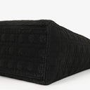 Christian Large Dior Lady Dior Black Nylon Cannage Bag