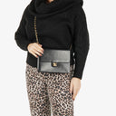 Chanel Black Leather Single Flap Bag