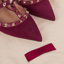 Valentino Rockstud Suede T-Strap Heels