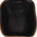 Chanel Black Quilted Leather Cosmetic Vanity Case