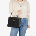 Louis Vuitton Malesherbes Black Epi Leather Handbag