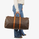 Louis Vuitton Keepall 60 Monogram Canvas Travel Bag