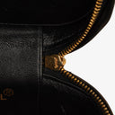 Chanel Black Quilted Leather Cosmetic Vanity Case