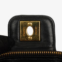 Chanel Black Quilted Leather Cosmetic Vanity Case
