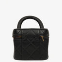 Chanel Black Quilted Leather Cosmetic Vanity Case