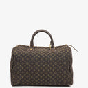 Louis Vuitton Speedy 30 Brown Ebene Mini Lin Monogram Handbag