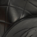 Chanel Black Quilted Leather Cosmetic Vanity Case