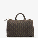 Louis Vuitton Speedy 30 Brown Ebene Mini Lin Monogram Handbag