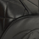 Chanel Black Quilted Leather Cosmetic Vanity Case
