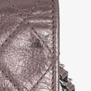 Chanel 2.55 Reissue Wallet on Chain WOC in Purple Quilted Aged Metallic Calfskin