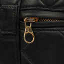 Chanel Black Quilted Leather Cosmetic Vanity Case