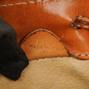 Celine Vintage Macadam Triomphe Beige Drawstring Bucket Bag