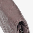 Chanel 2.55 Reissue Wallet on Chain WOC in Purple Quilted Aged Metallic Calfskin
