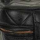 Chanel Black Quilted Leather Cosmetic Vanity Case