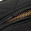 Chanel Black Quilted Leather Cosmetic Vanity Case