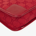 Gucci GG Canvas Red Shoulder Hobo Bag