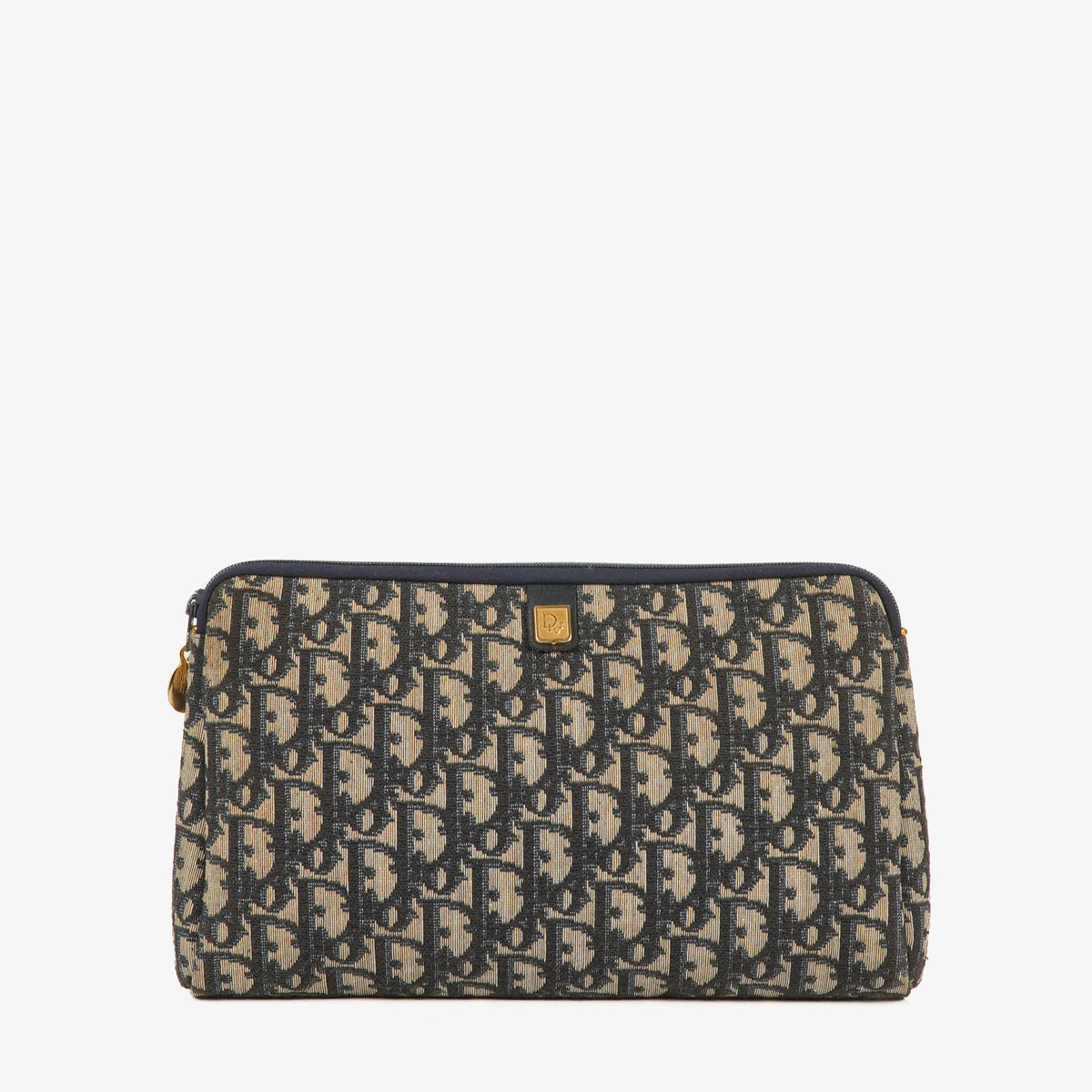 Dior Navy Trotter Monogram Clutch