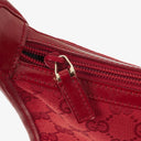 Gucci GG Canvas Red Shoulder Hobo Bag