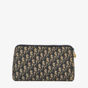 Dior Navy Trotter Monogram Clutch
