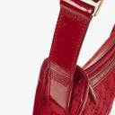 Gucci GG Canvas Red Shoulder Hobo Bag