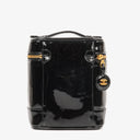 Chanel Black Patent Leather Vanity Case