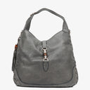 Gucci Grey Leather New Jackie Hobo Bag